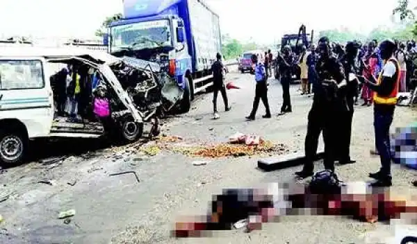 Black Thursday in Delta as Truck Crushes 4 School Children, Woman to Death... Read Sad Details